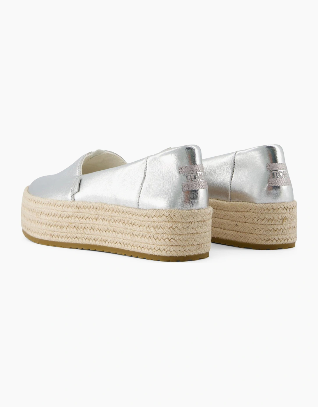 Toms Valencia Womens Shoes Silver