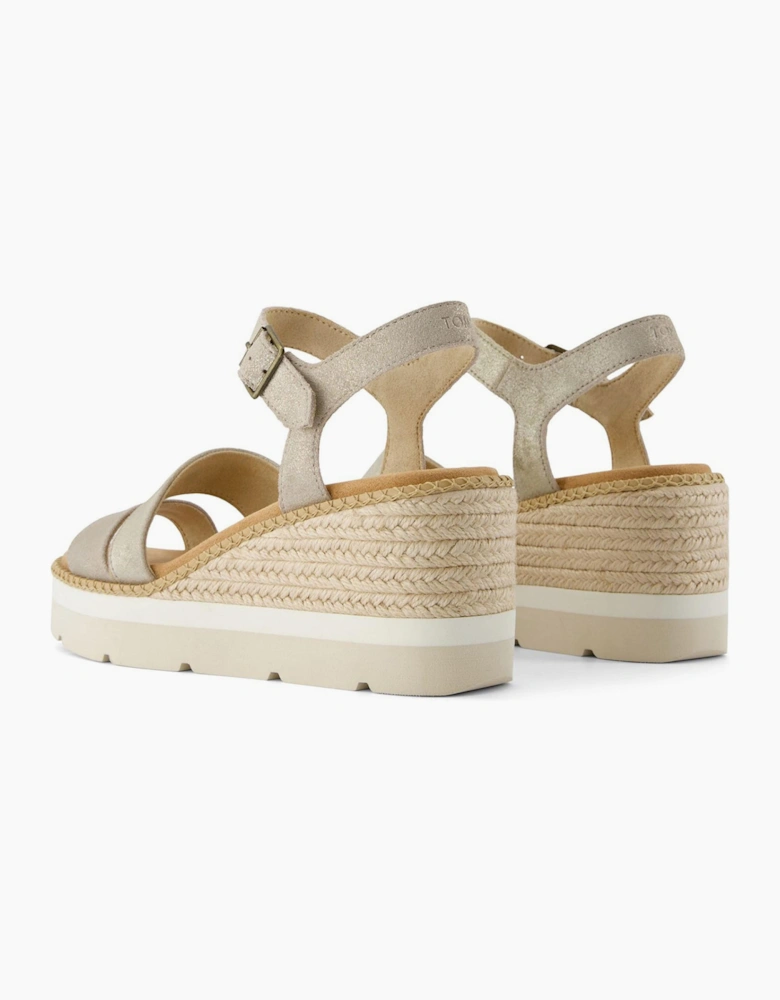 Toms Darya Womens Sandals Champagne