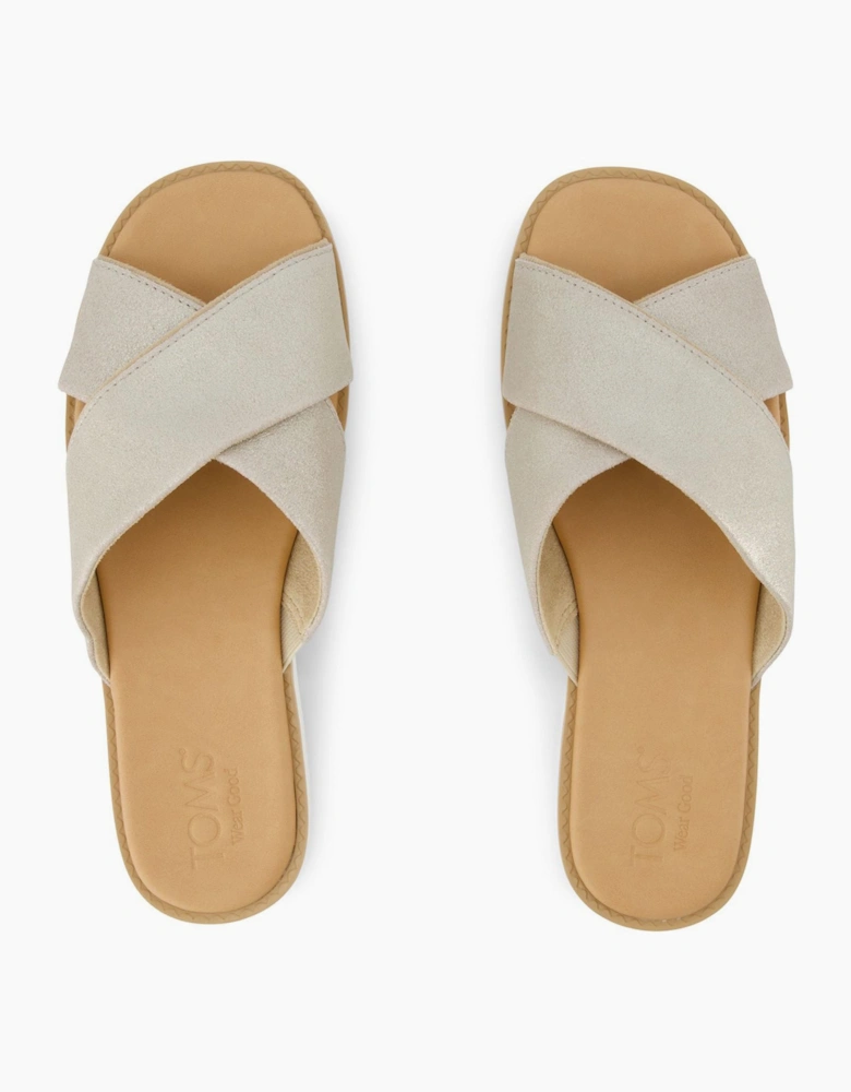 Toms Mae Womens Sandals Champagne