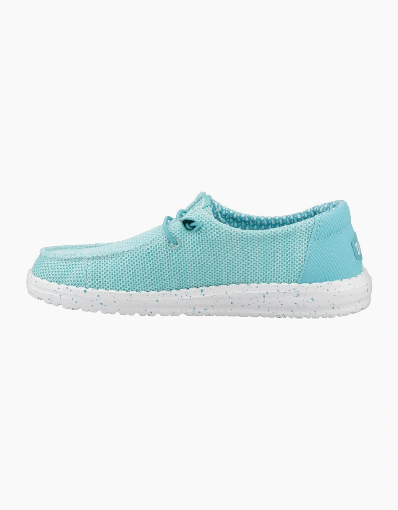 Hey Dude Wendy Stretch Sox Womens Shoes Ceramic Blue
