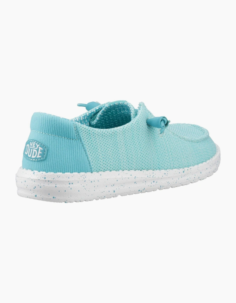 Hey Dude Wendy Stretch Sox Womens Shoes Ceramic Blue