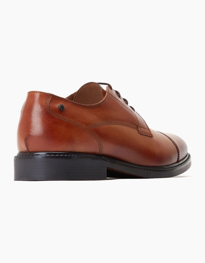 Base London Magnus Mens Leather Shoes Burnt Tan