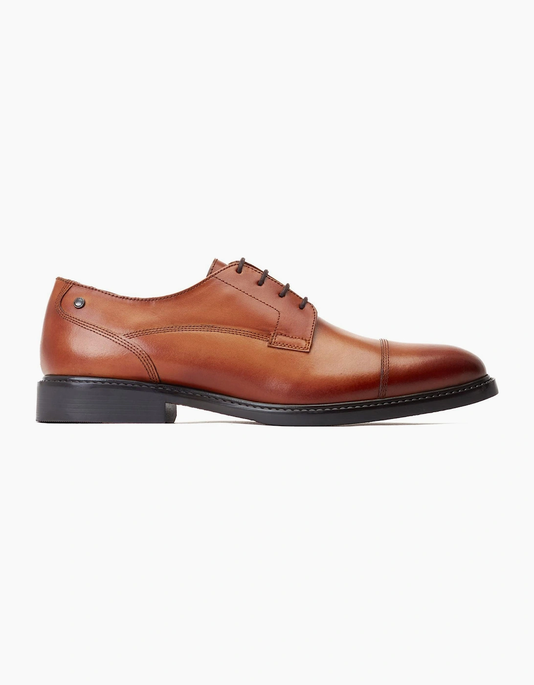Base London Magnus Mens Leather Shoes Burnt Tan