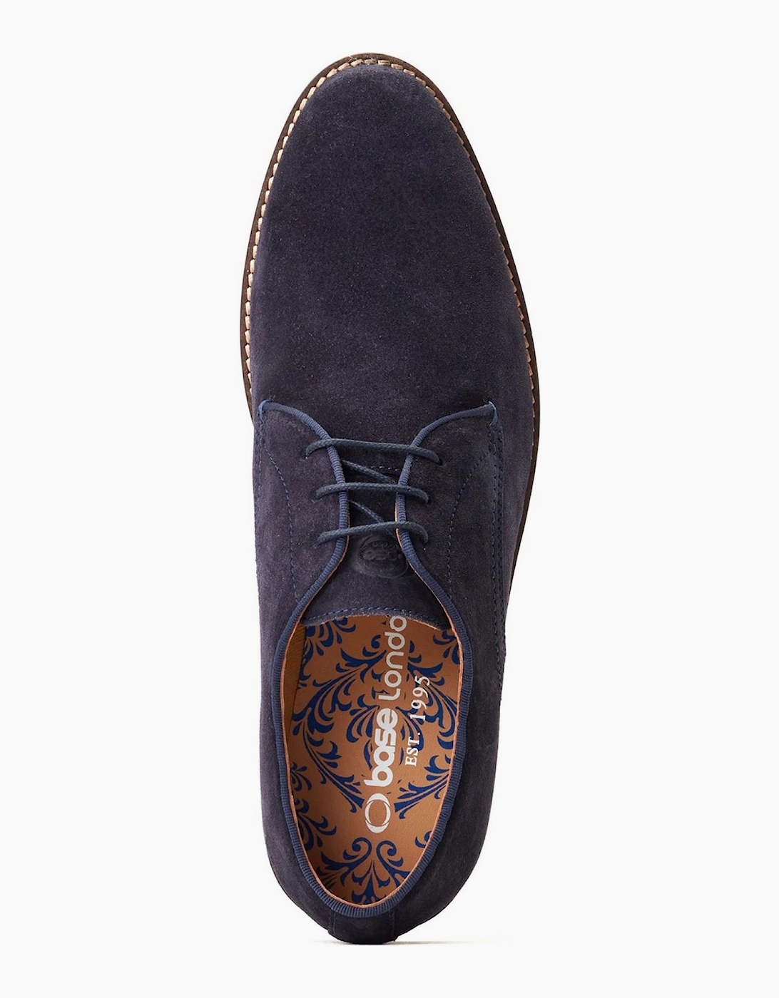 Base London Bronte Mens Leather Shoes Navy