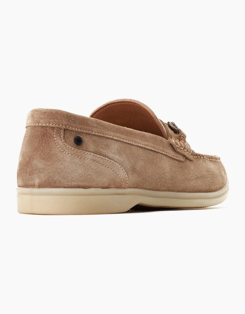 Base London Snapper Mens Leather Loafer Shoes Sand