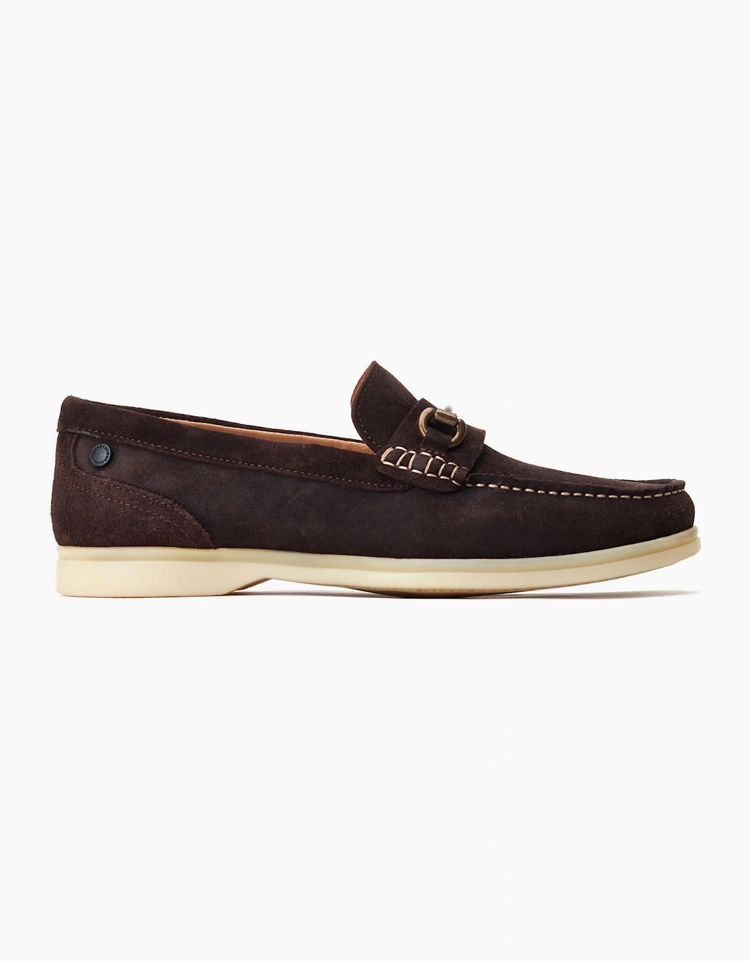 Base London Snapper Mens Leather Loafer Shoes Burnt Brown