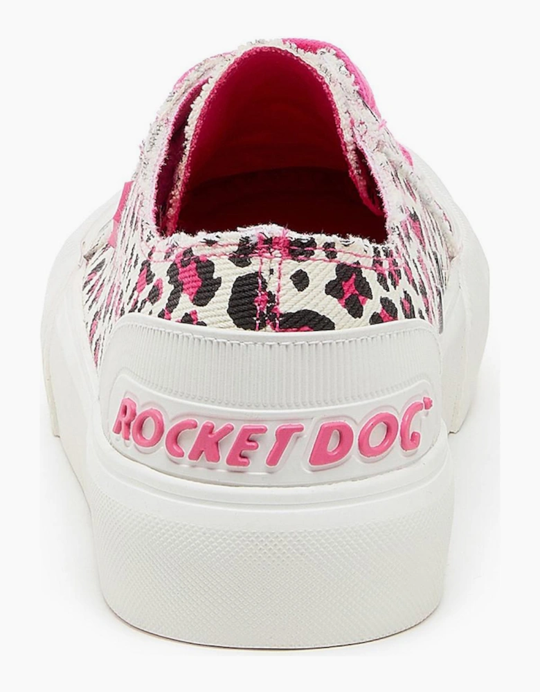 Rocket Dog Jazzin Plus Monroe Womens Trainers Hot Pink