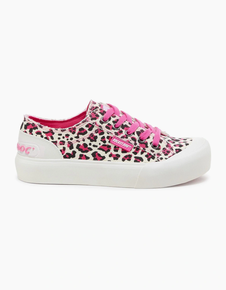 Rocket Dog Jazzin Plus Monroe Womens Trainers Hot Pink