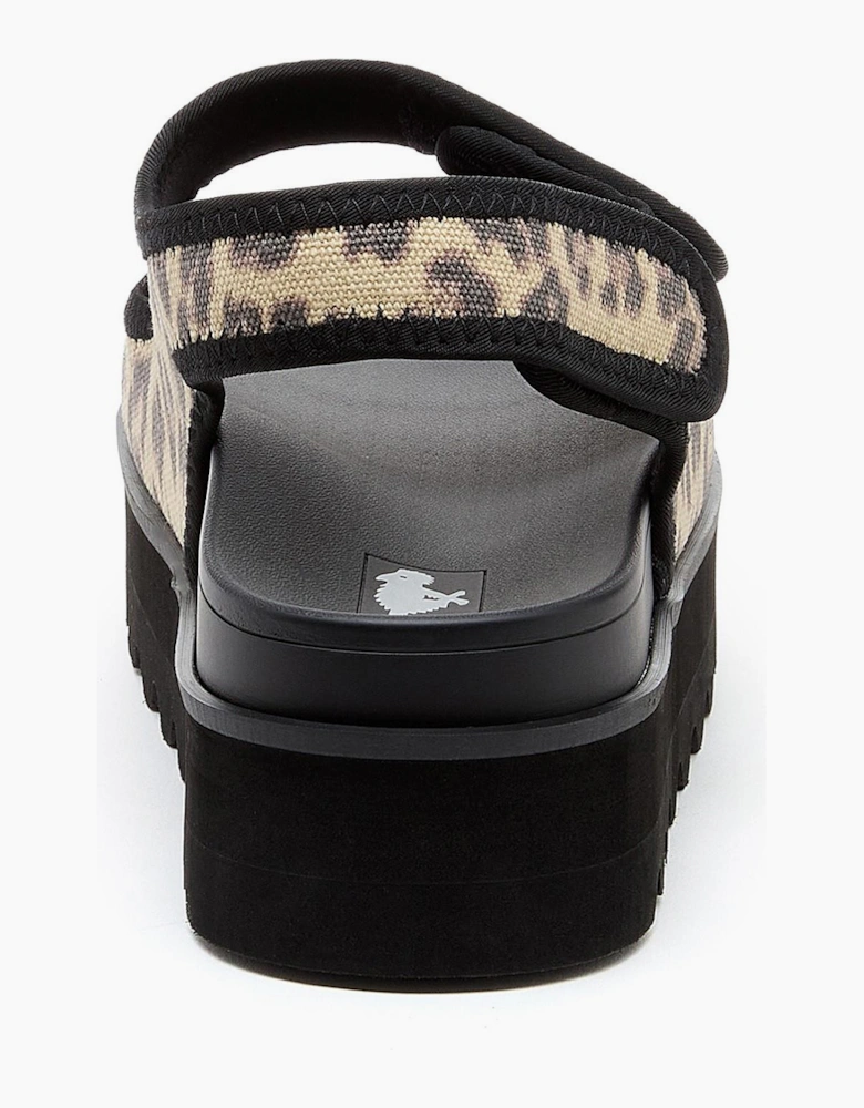 Rocket Dog Balmy Dexter Platform Womens Sandals Leopard / Black