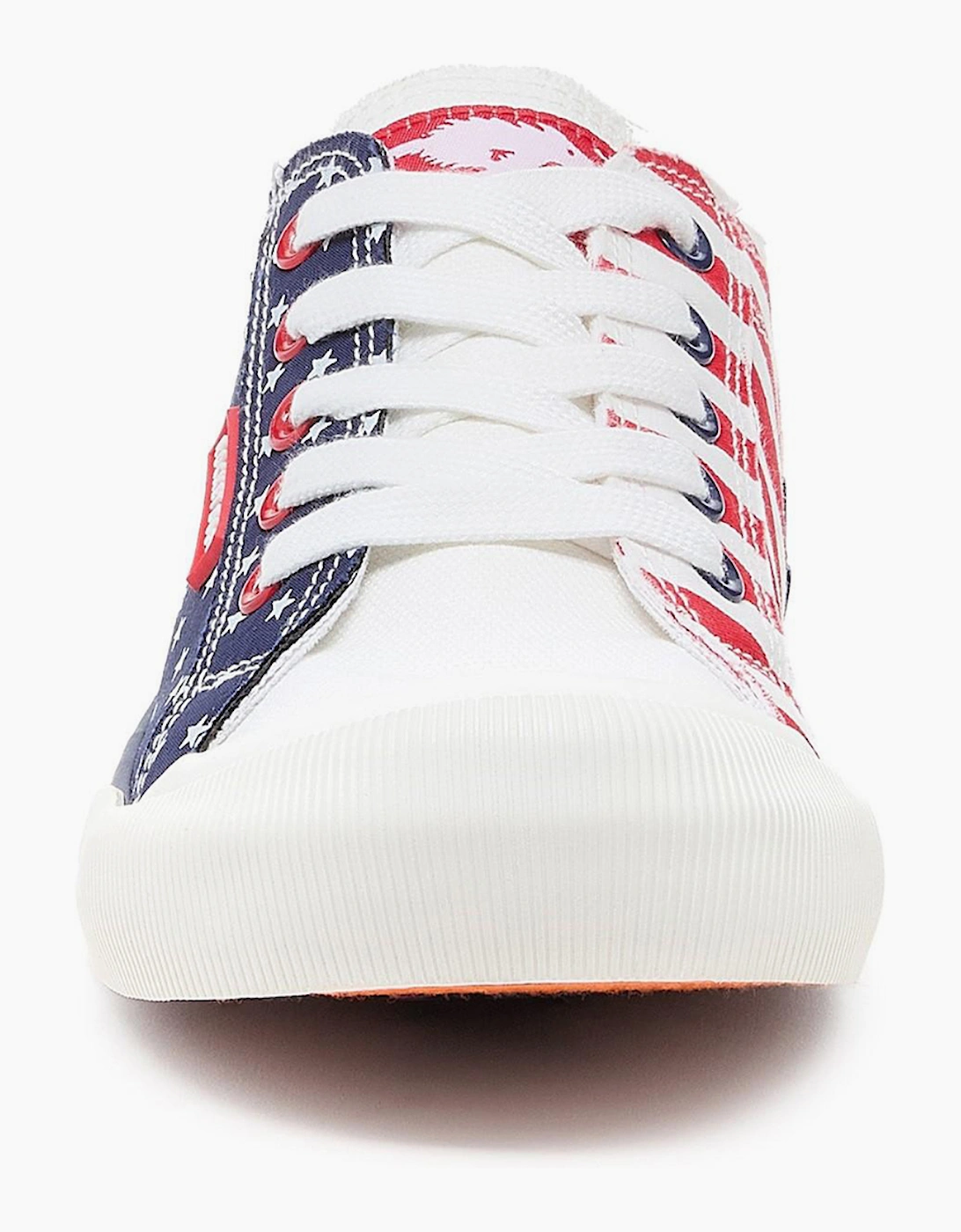Rocket Dog Jazzin Spangle Womens Trainers Red/Navy