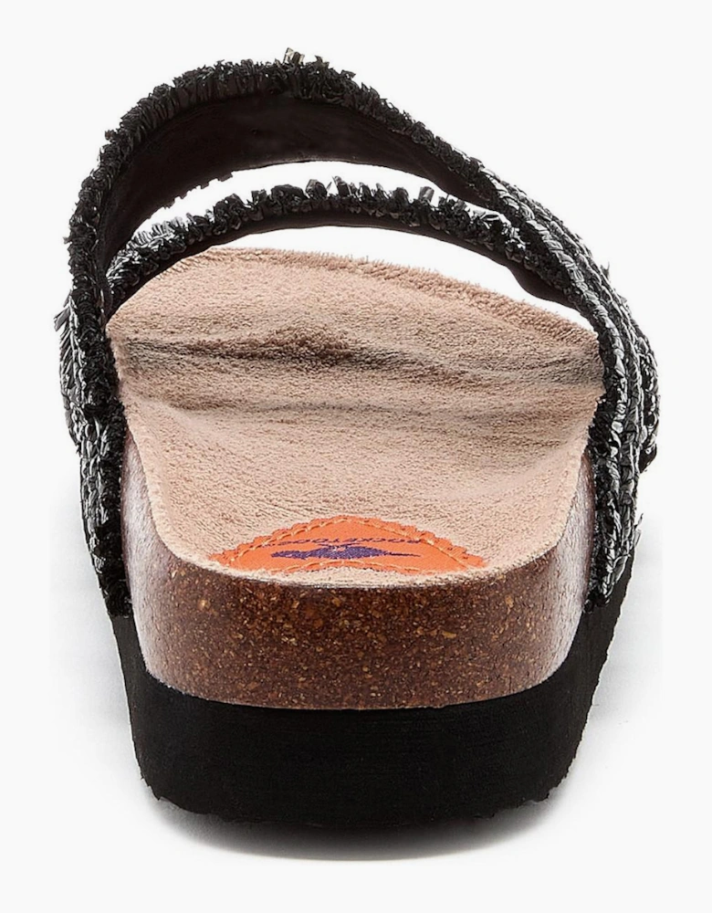 Rocket Dog Aruba Raffia Womens Sandals Black