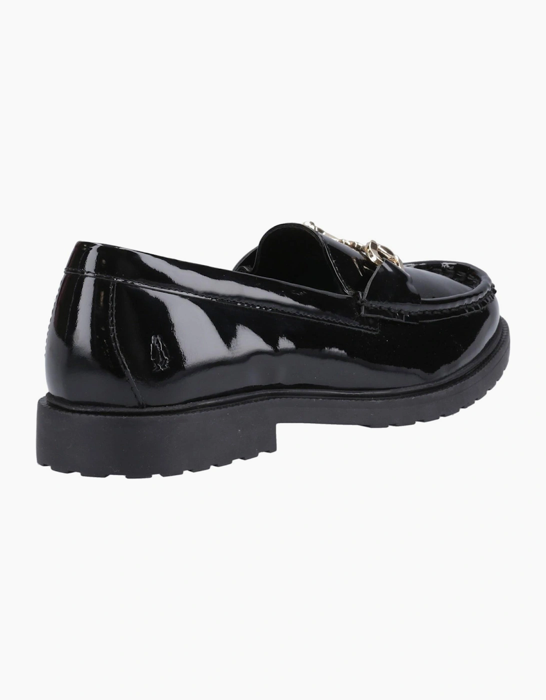 Hush Puppies Verity Womens Leather Loafer Shoes Black