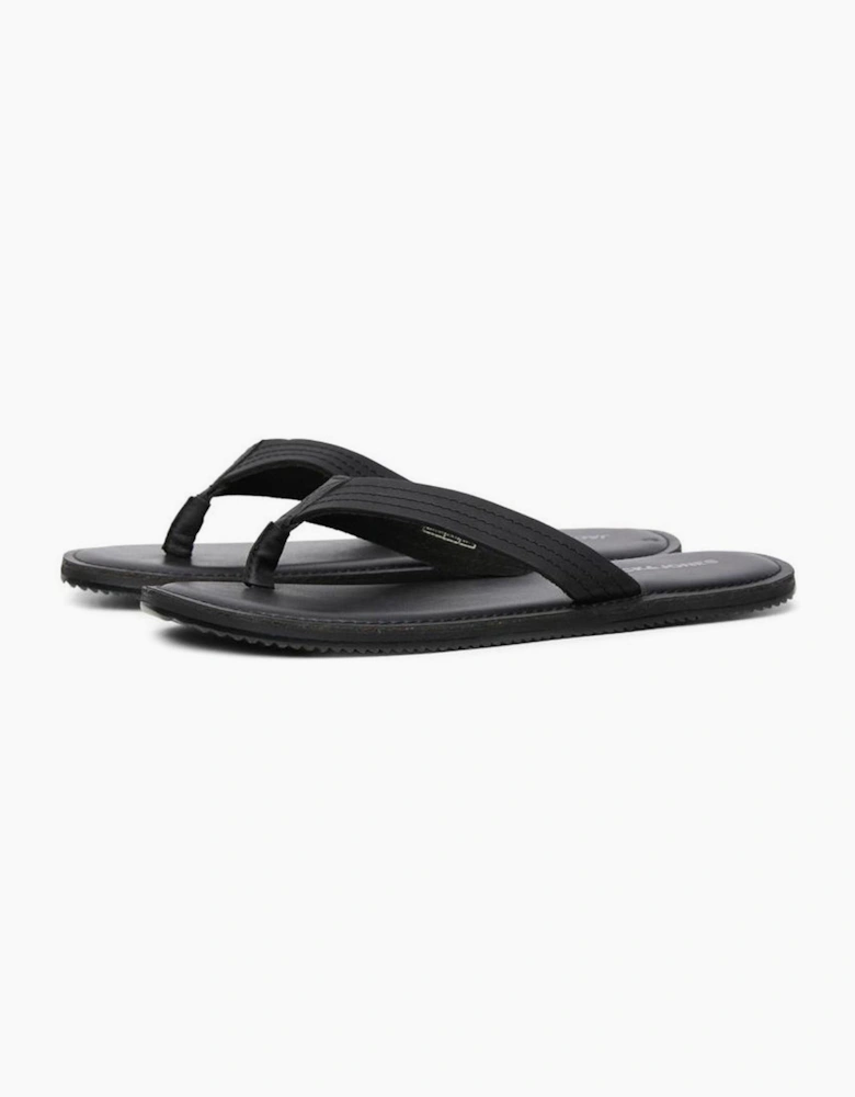 Jack & Jones Washton Mens Leather Sandals Anthracite