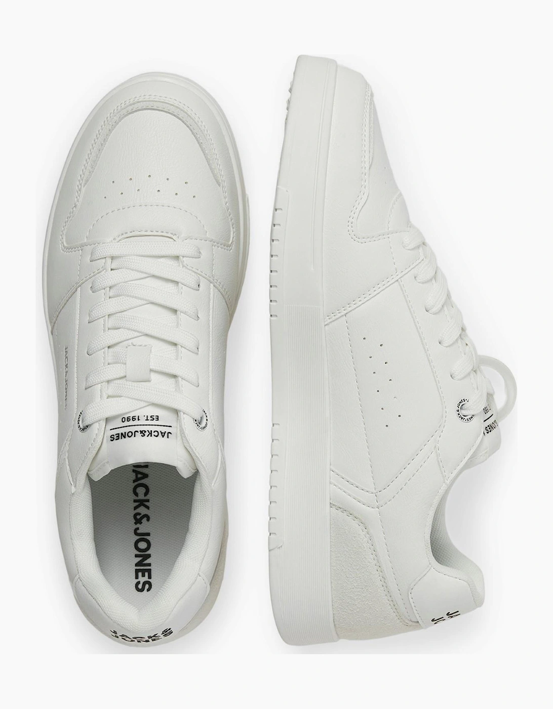Jack & Jones Ealing Mens Trainers White Silver