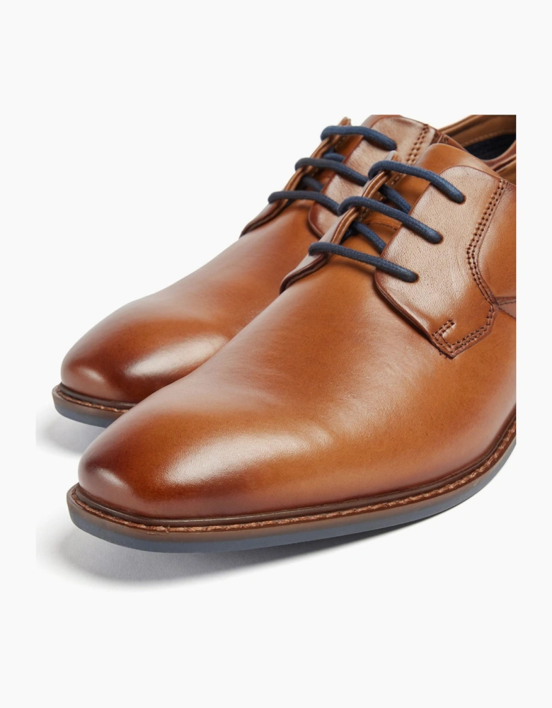 Pod Smyth Mens Leather Shoes Cognac