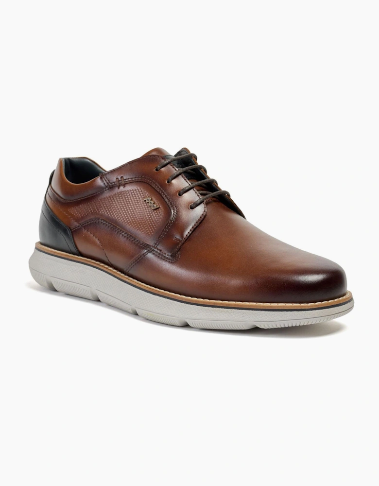 Pod Finch Mens Leather Shoes Cognac