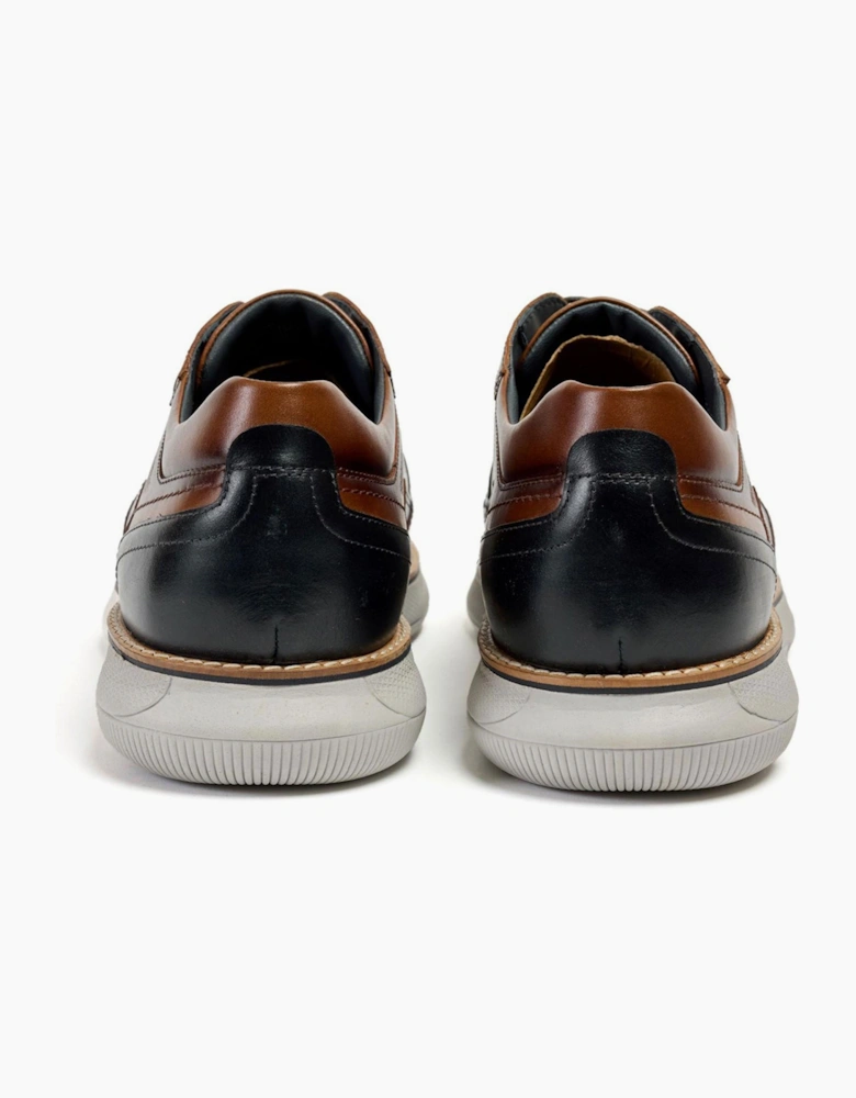 Pod Finch Mens Leather Shoes Cognac