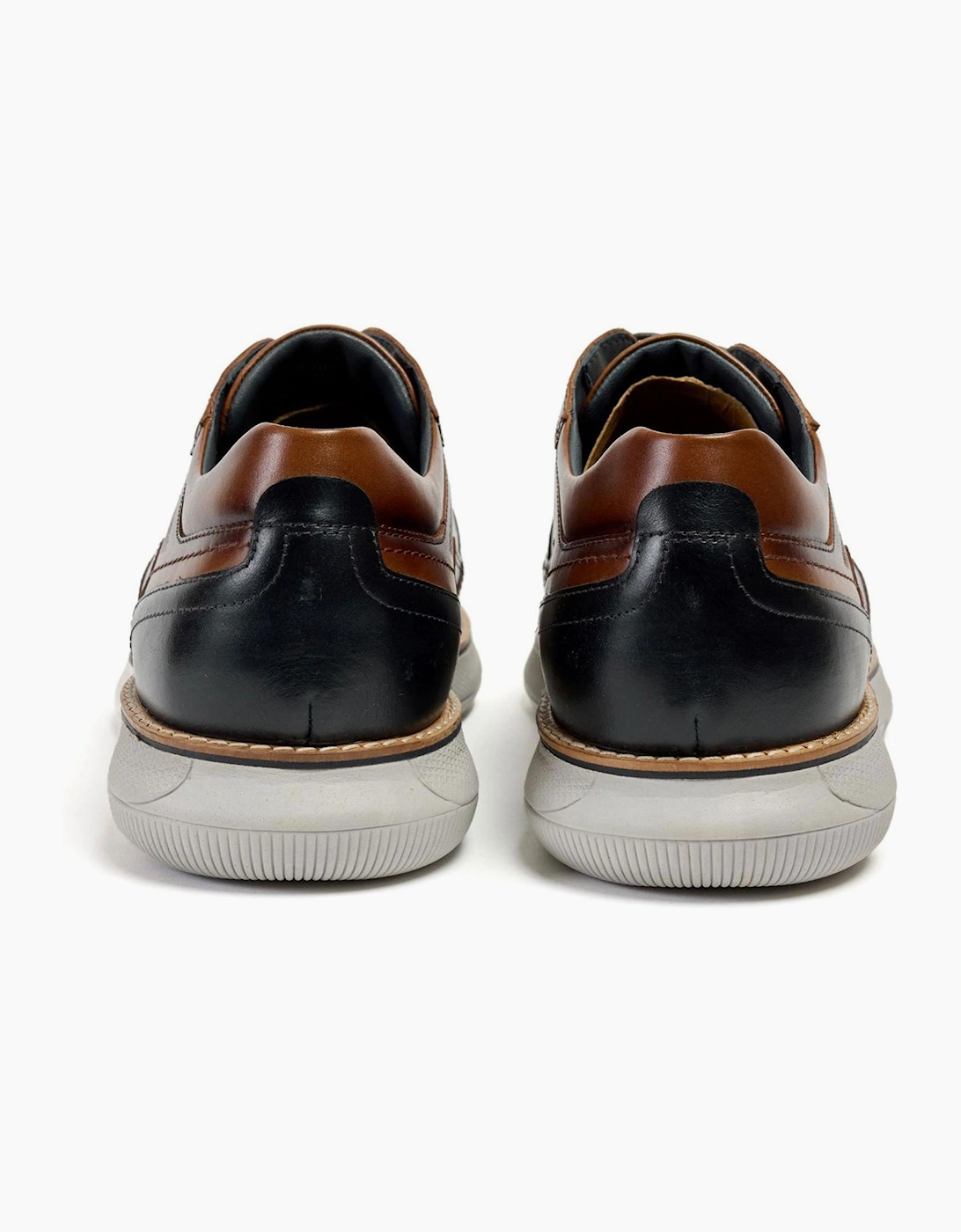 Pod Finch Mens Leather Shoes Cognac