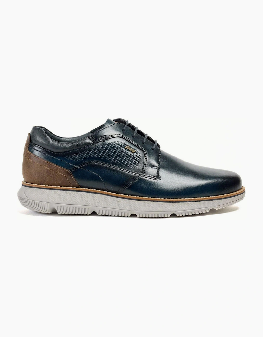 Pod Finch Mens Leather Shoes Navy