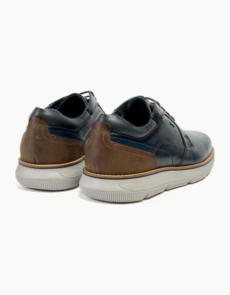 Pod Finch Mens Leather Shoes Navy