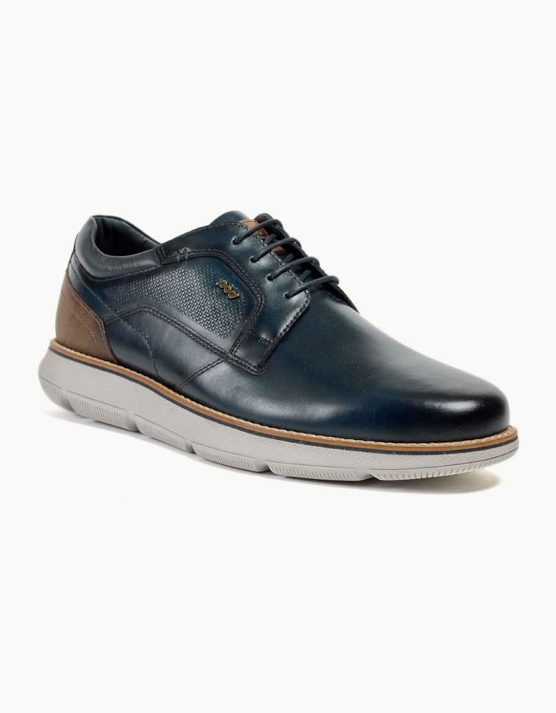 Pod Finch Mens Leather Shoes Navy