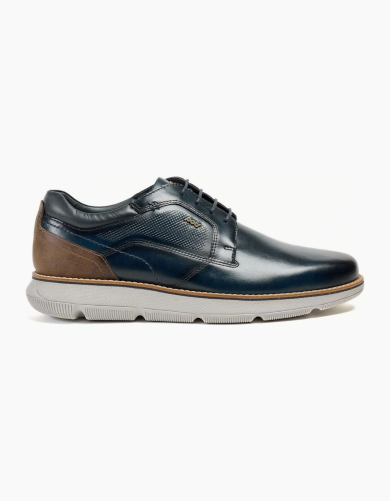 Pod Finch Mens Leather Shoes Navy