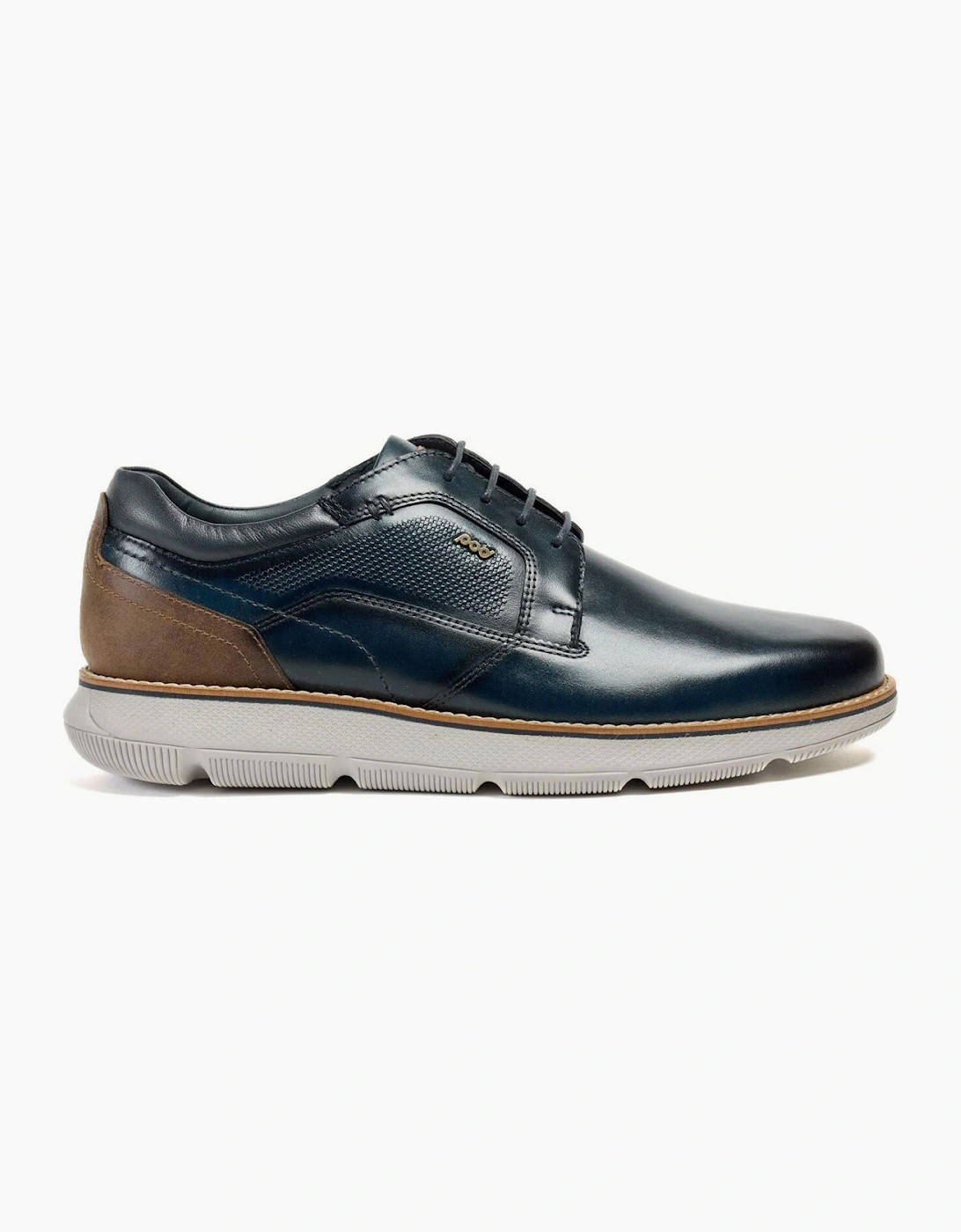 Pod Finch Mens Leather Shoes Navy