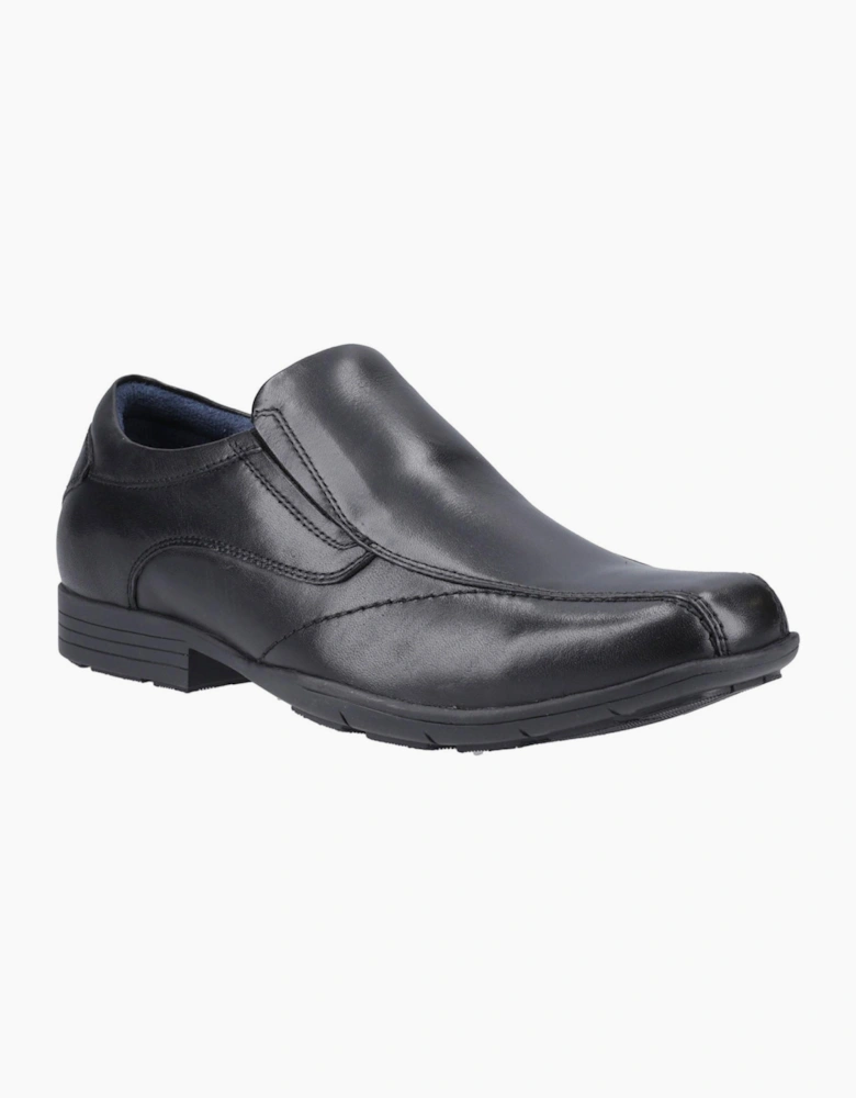 Pod Dundee Leather Mens Shoes Black