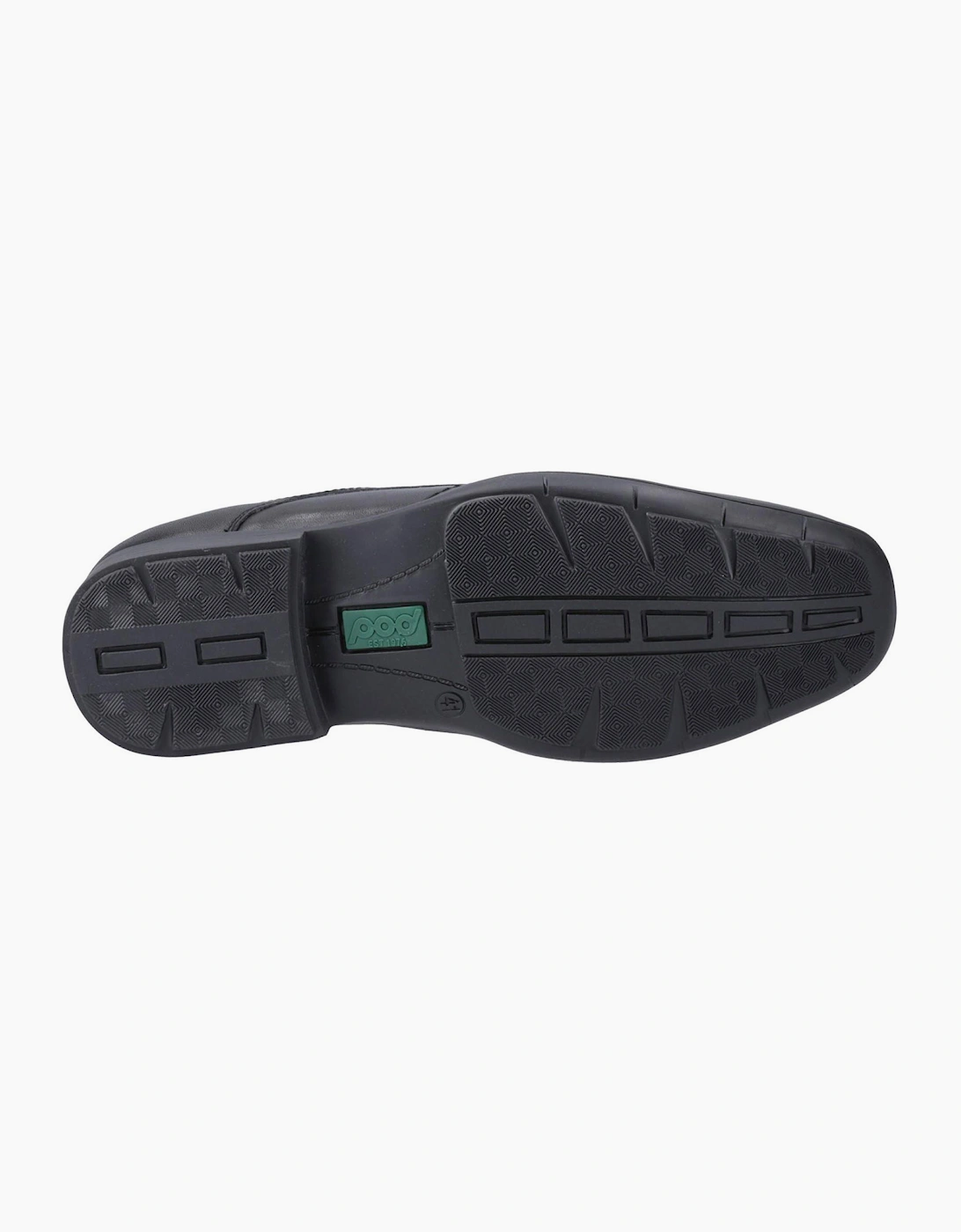 Pod Dundee Leather Mens Shoes Black