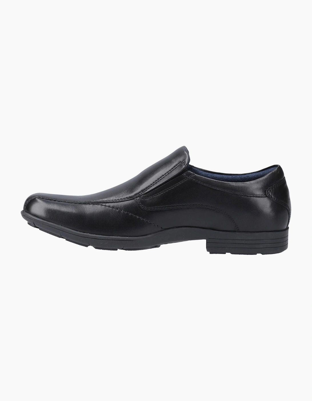 Pod Dundee Leather Mens Shoes Black