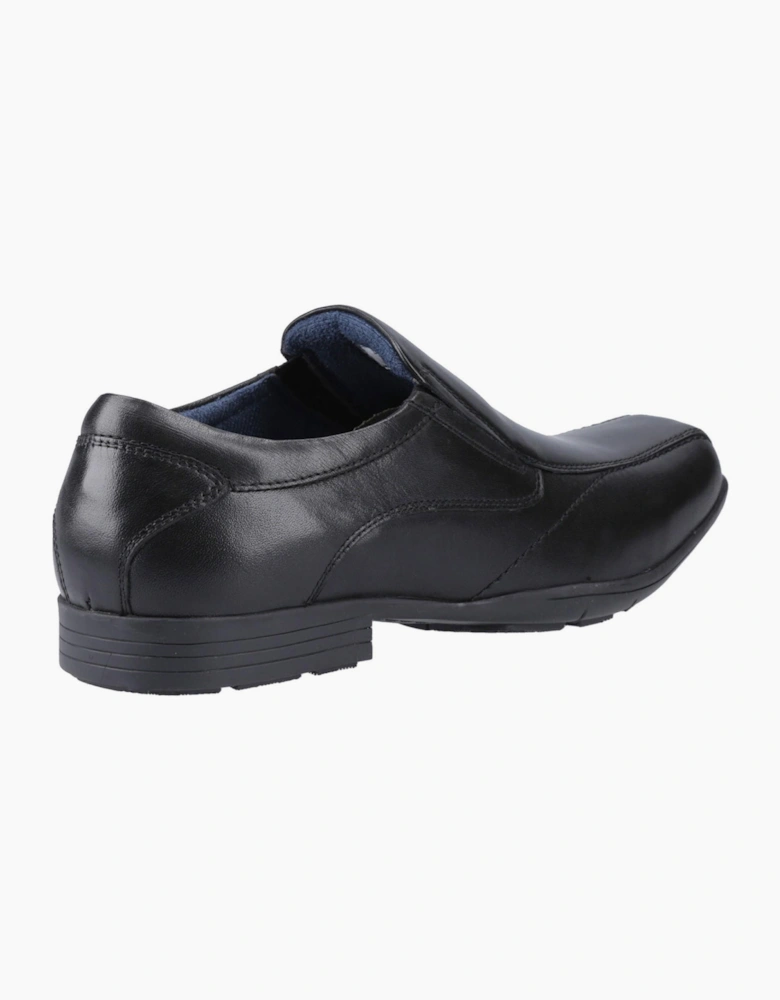Pod Dundee Leather Mens Shoes Black