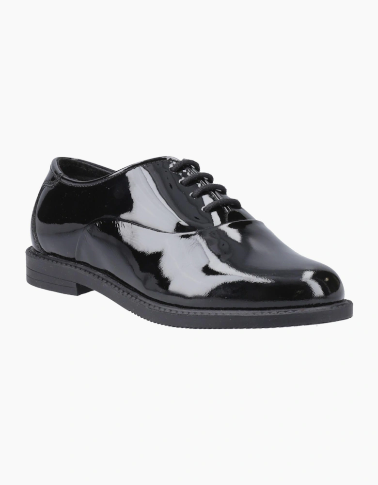 Hush Puppies Nellie Girls Leather Shoes Black