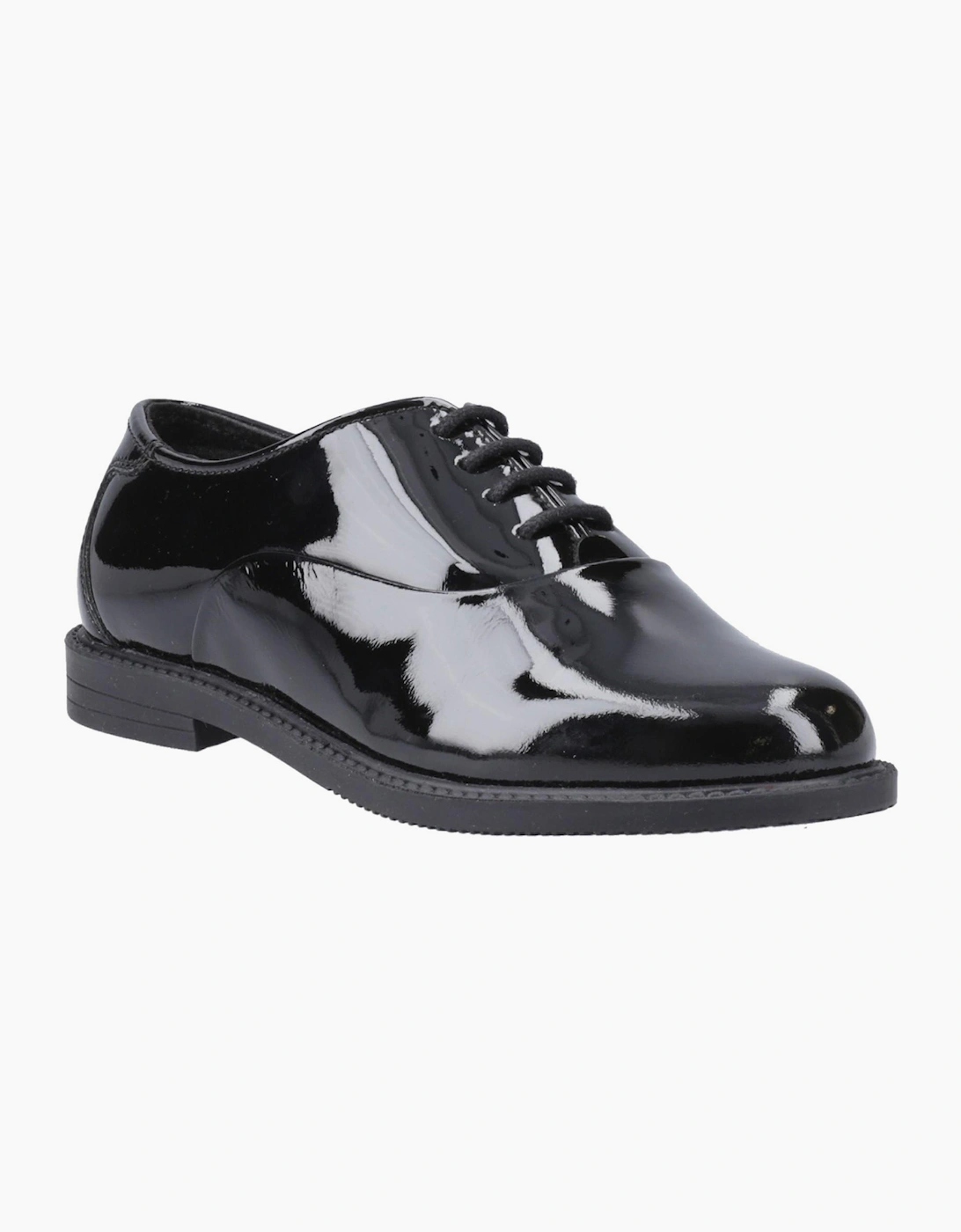 Hush Puppies Nellie Girls Leather Shoes Black