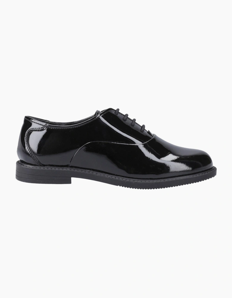 Hush Puppies Nellie Girls Leather Shoes Black