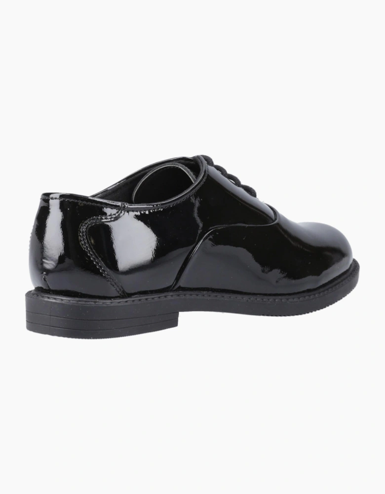 Hush Puppies Nellie Girls Leather Shoes Black