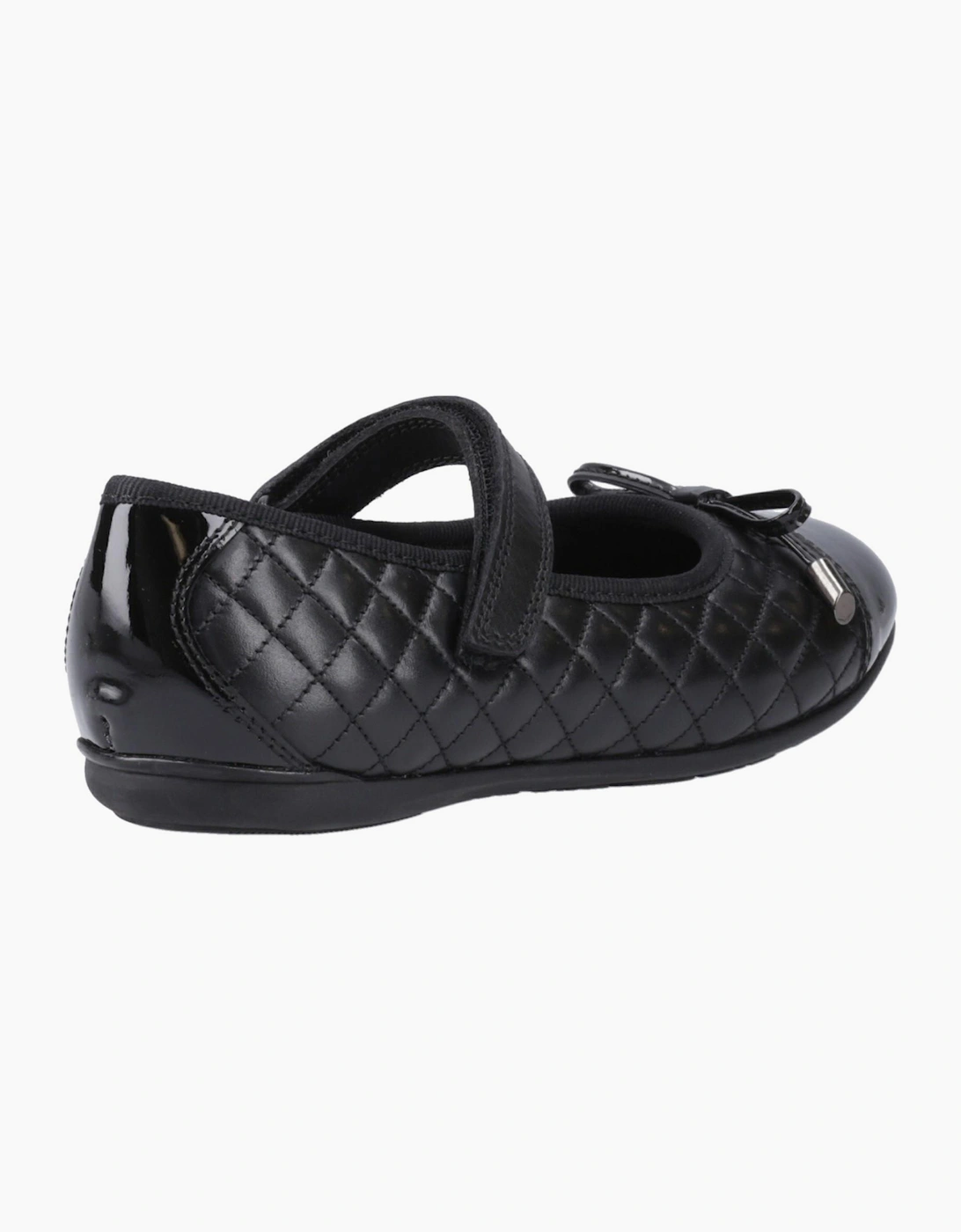 Hush Puppies Lottie Junior Girls Ballerina Shoes Black