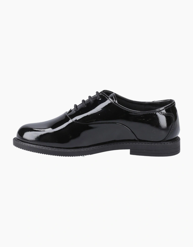 Hush Puppies Nellie Girls Leather Shoes Black