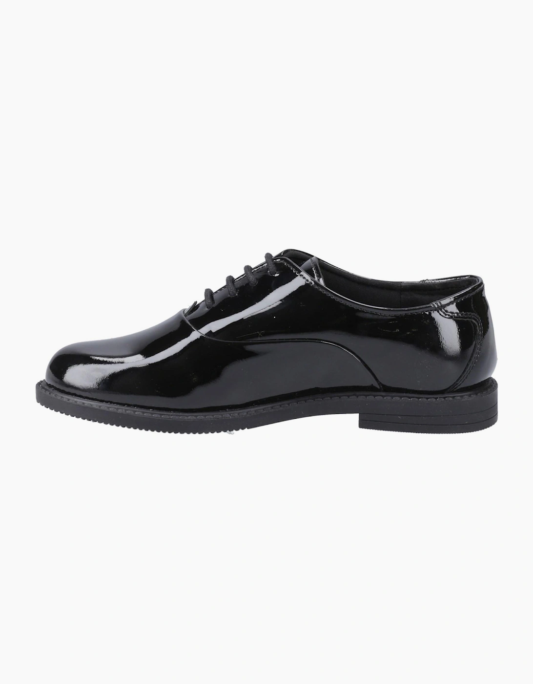 Hush Puppies Nellie Girls Leather Shoes Black