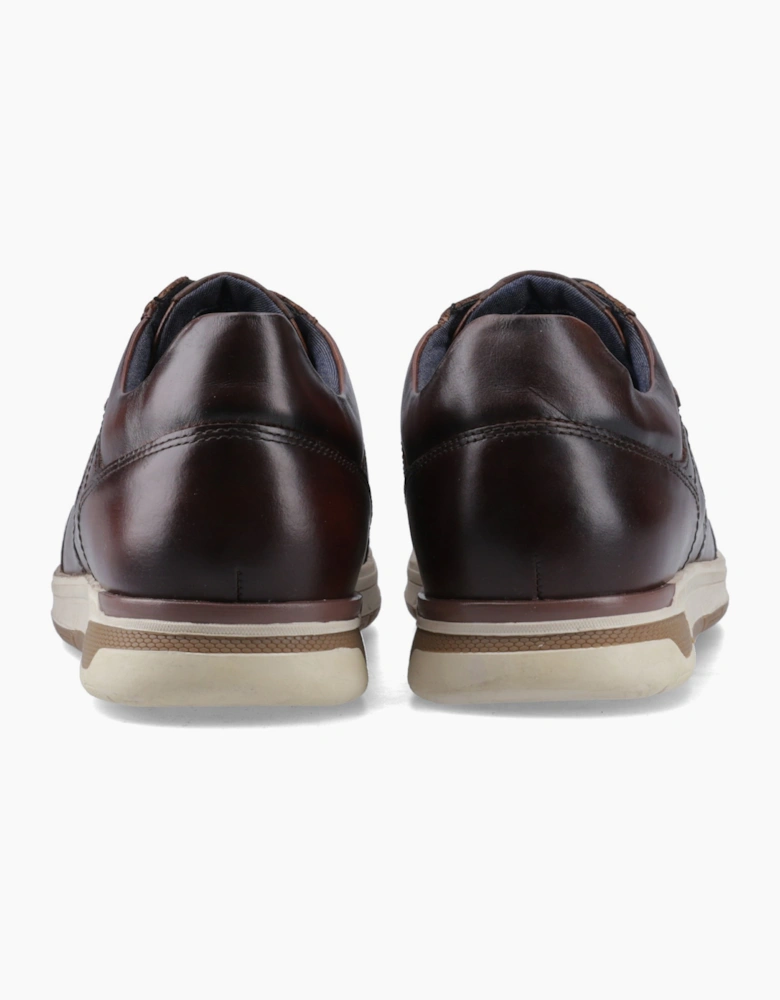 Pod Arrow Mens Leather Shoes Tan/Brown