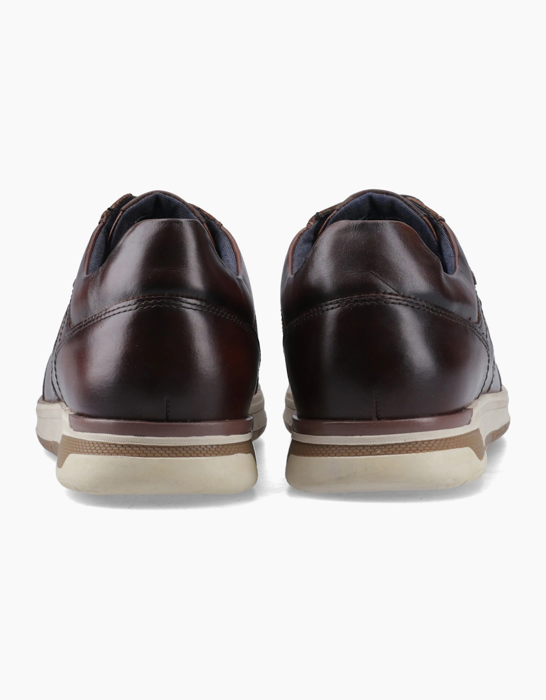 Pod Arrow Mens Leather Shoes Tan/Brown
