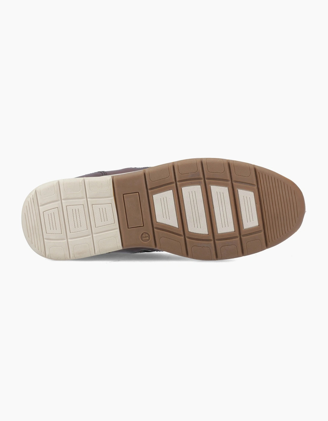 Pod Arrow Mens Leather Shoes Tan/Brown