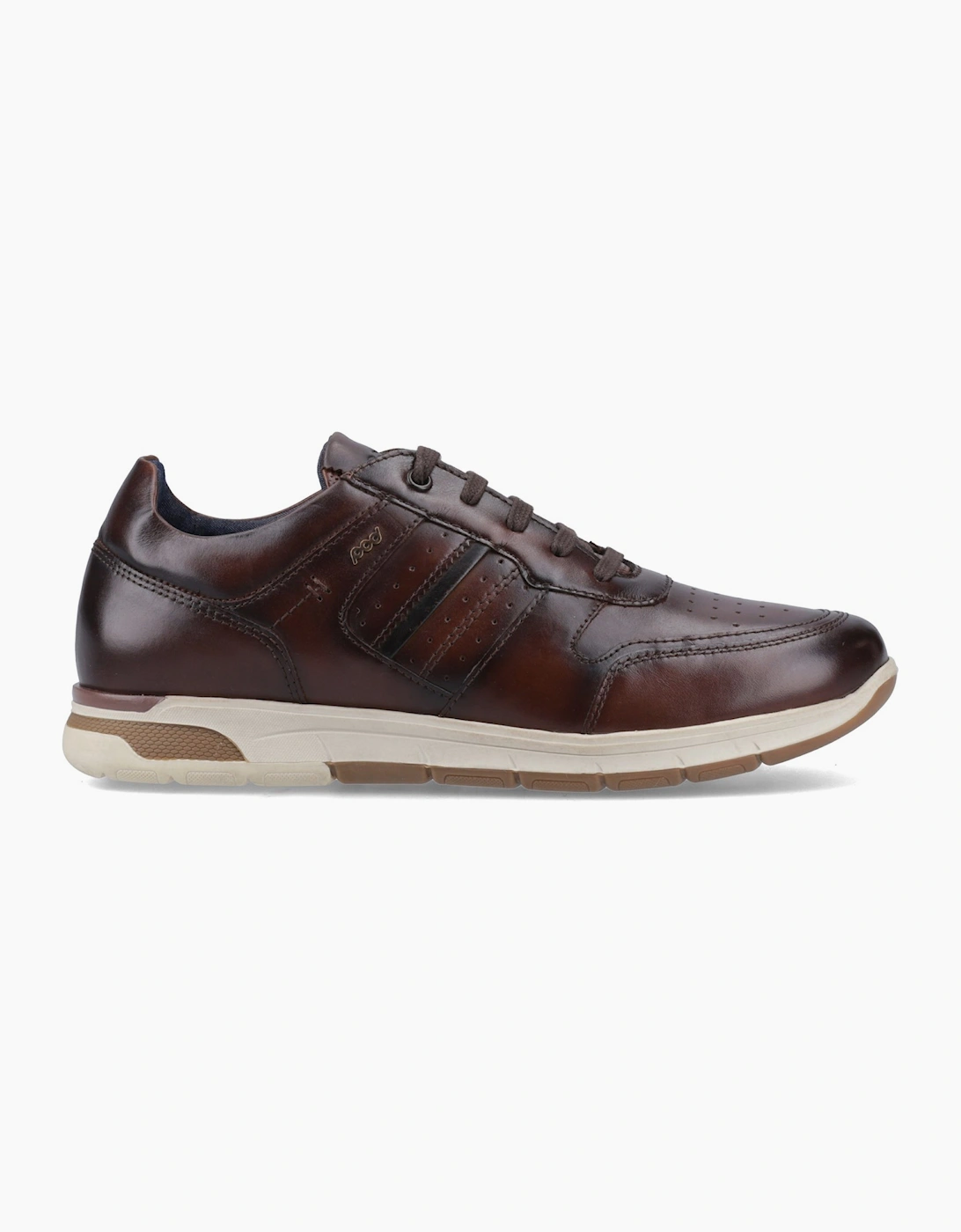 Pod Arrow Mens Leather Shoes Tan/Brown