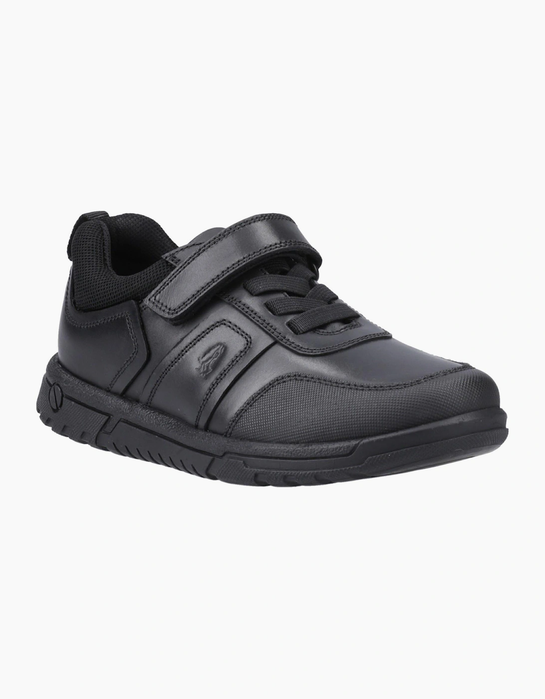 Hush Puppies Sutton Junior Boys School Shoes Black