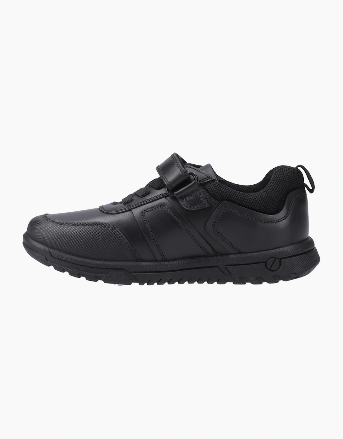 Hush Puppies Sutton Junior Boys School Shoes Black