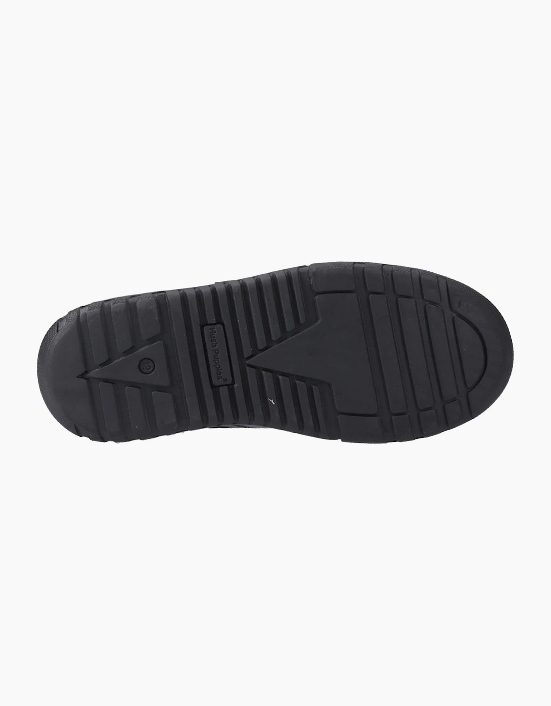 Hush Puppies Sutton Junior Boys School Shoes Black