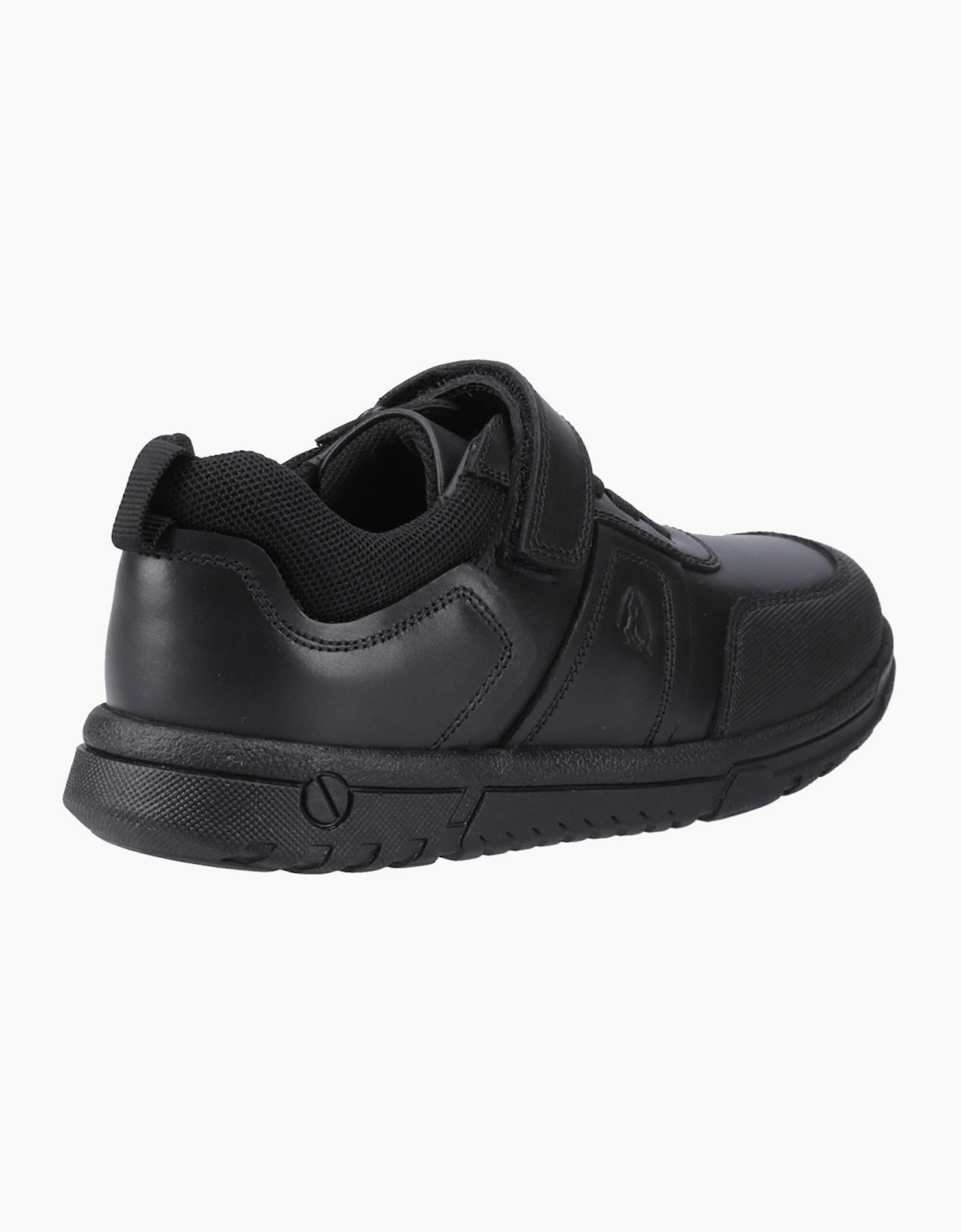 Hush Puppies Sutton Junior Boys School Shoes Black