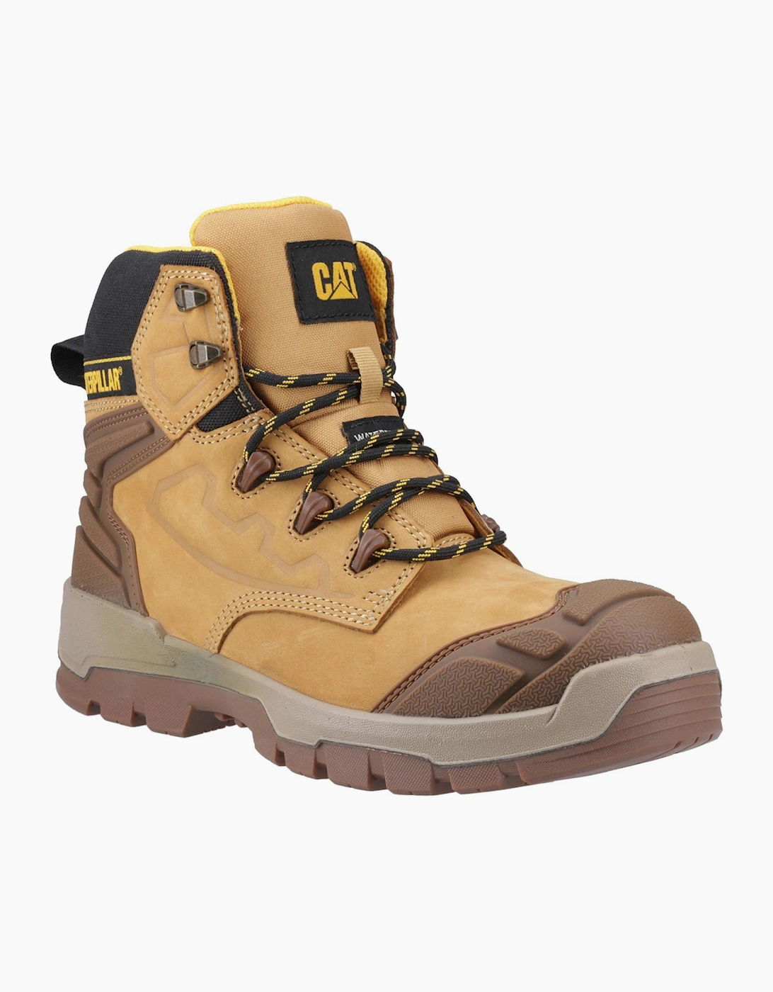 Caterpillar Safety Caterpillar Striver XL 6 Mens Safety Boots Black/Honey/Yellow