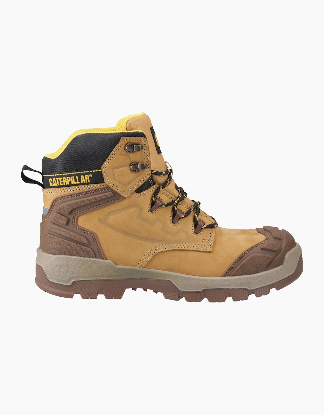 Caterpillar Safety Caterpillar Striver XL 6 Mens Safety Boots Black/Honey/Yellow