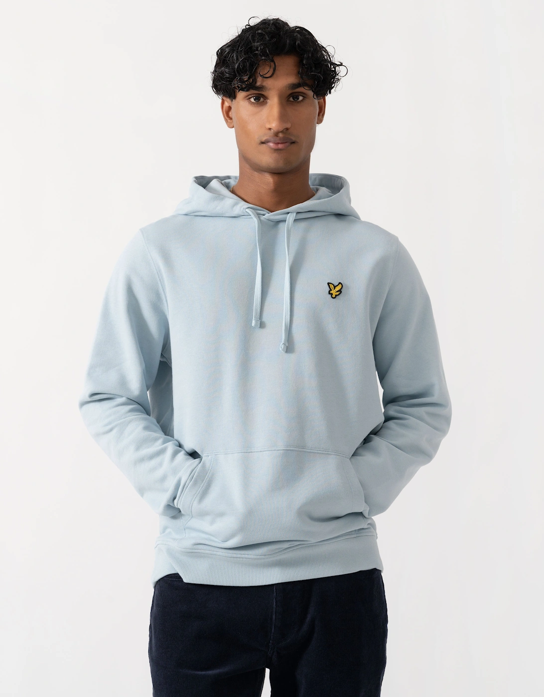 Lyle & Scott Pullover Mens Hoodie - W596 Opal Blue