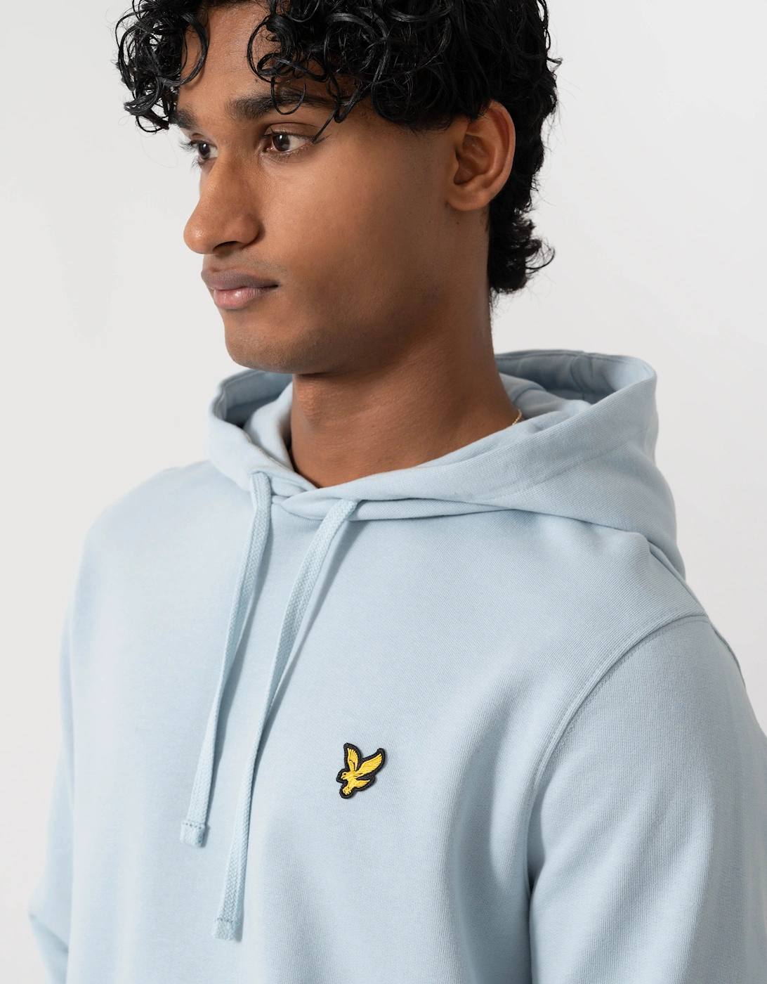 Lyle & Scott Pullover Mens Hoodie - W596 Opal Blue